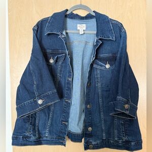 St. John's Bay crop sleeve denim jacket